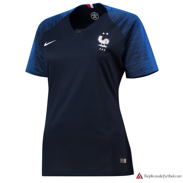 Camiseta Seleccion Francia Primera equipación Mujer 2018 Negro